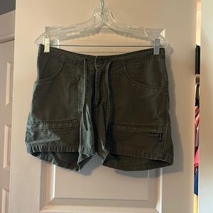 Prana Shorts. Size-Small. Color-Navy Green.